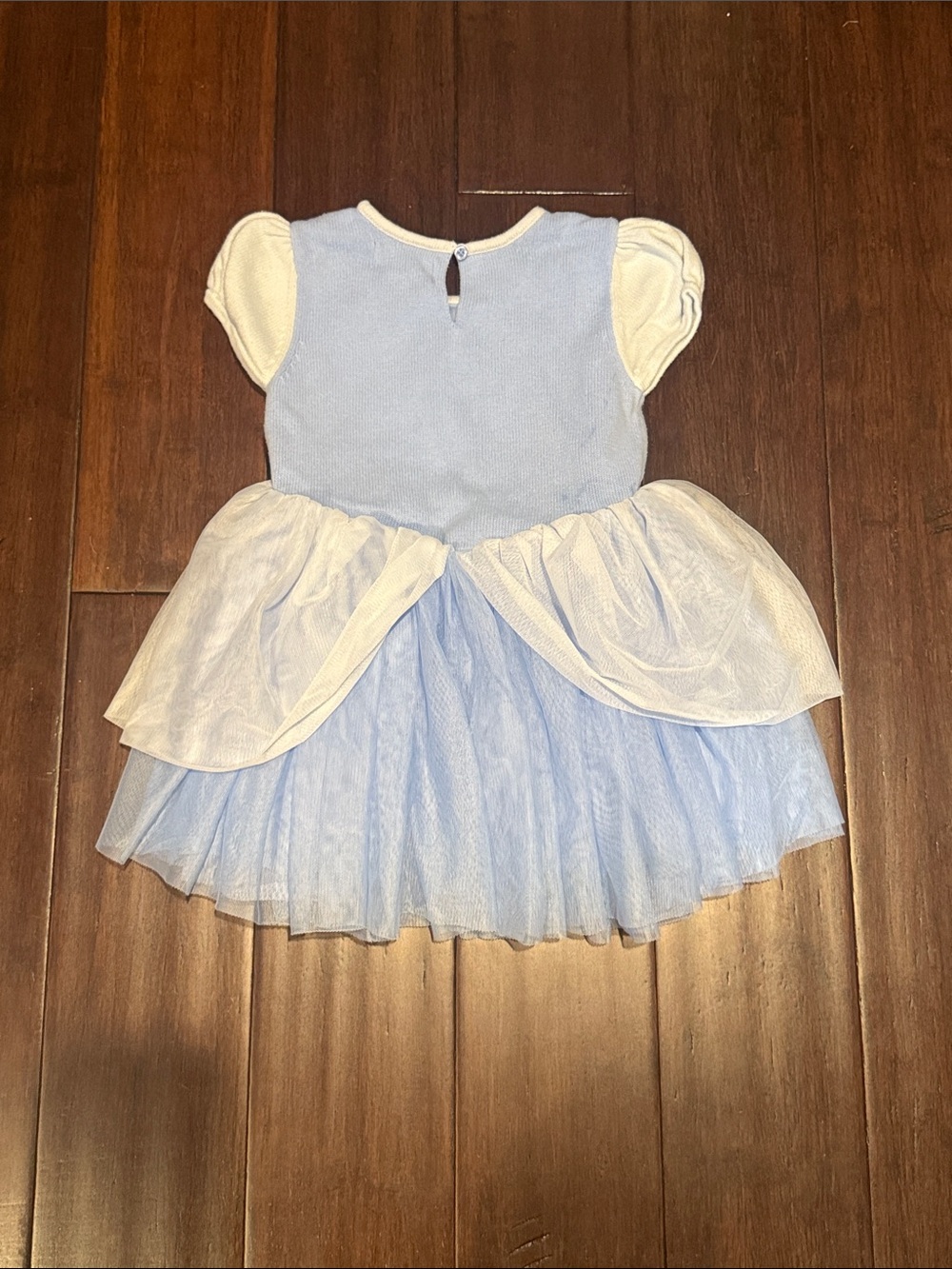 Disney Princess Cinderella Light Blue Knit & Tulle Costume Dress 3T Baby Gap - Picture 3 of 3
